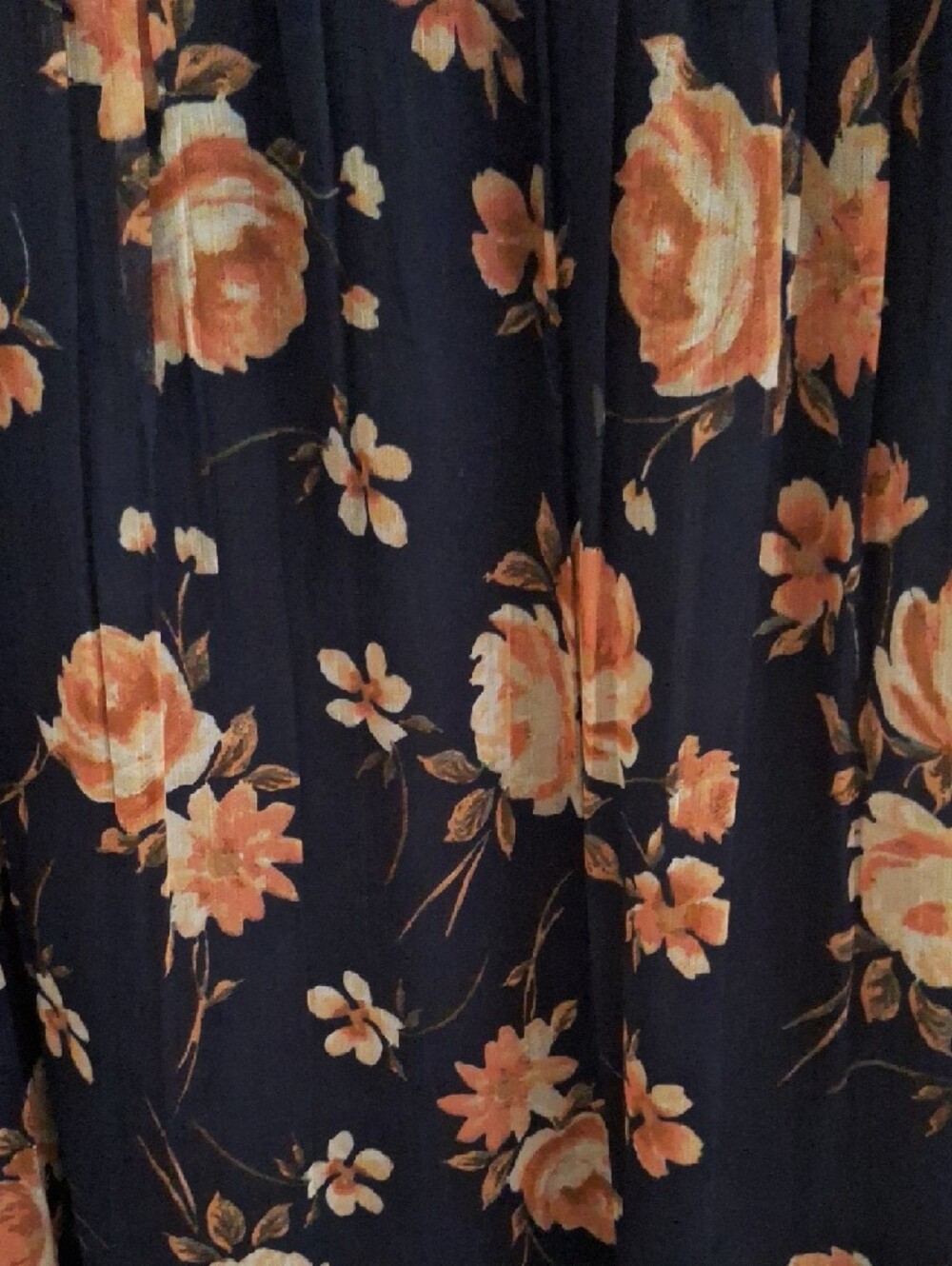 Patrons of Peace Navy Maxi Dress with Pink Floral Print - Picture 6 of 6